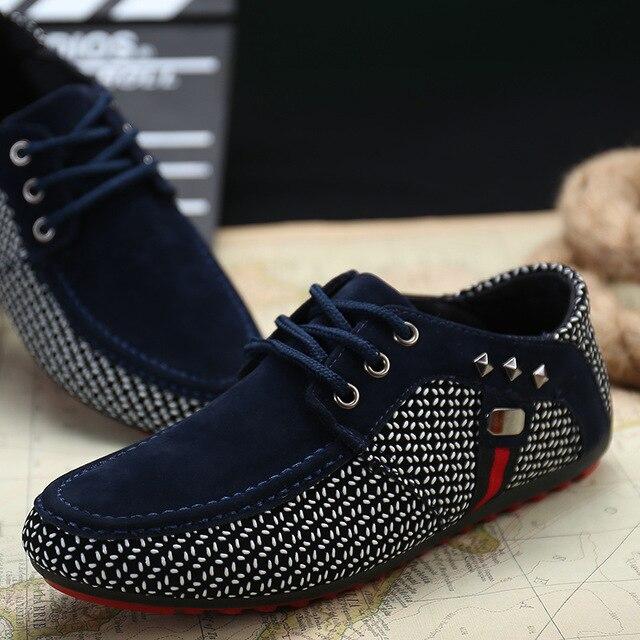 New Fashion Men Flats Light Breathable Shoes