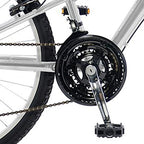 Dual Suspension Mountain Bike, 26 in wheels, 18 in frame, Men's Bike, Silver