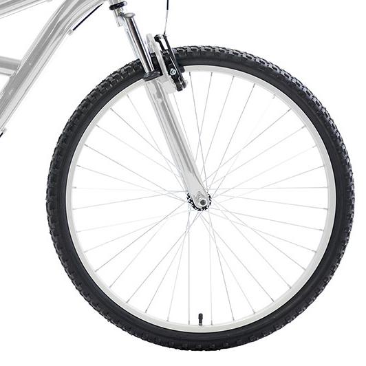 Dual Suspension Mountain Bike, 26 in wheels, 18 in frame, Men's Bike, Silver