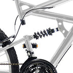 Dual Suspension Mountain Bike, 26 in wheels, 18 in frame, Men's Bike, Silver