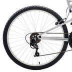 Dual Suspension Mountain Bike, 26 in wheels, 18 in frame, Men's Bike, Silver