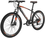 YH-X5 Mountain Bike Aluminum Frame 27.5 inch Wheels 21 Speed Shifter Dual Disc Brakes Front Suspension Bicycle for Mens