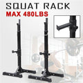 2pcs Adjustable Rack Standard Solid Steel Squat Stands Barbell Press Bench