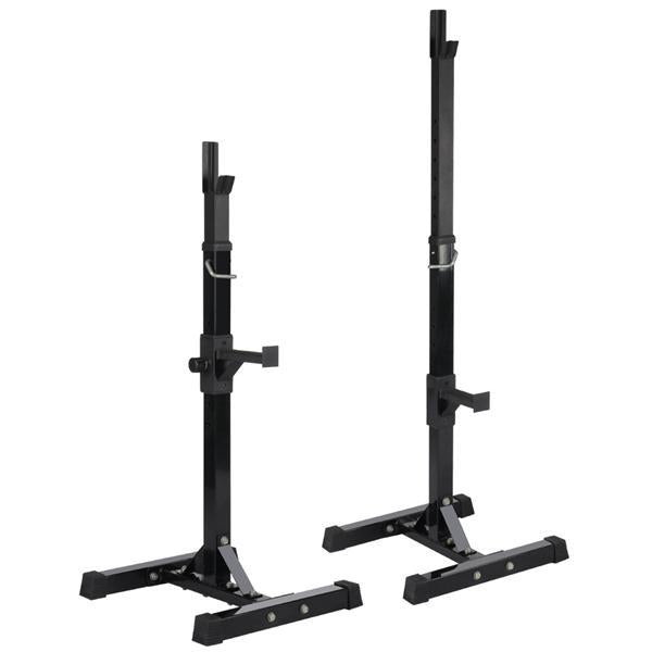 2pcs Adjustable Rack Standard Solid Steel Squat Stands Barbell Press Bench