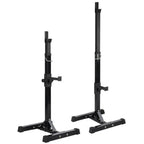 2pcs Adjustable Rack Standard Solid Steel Squat Stands Barbell Press Bench