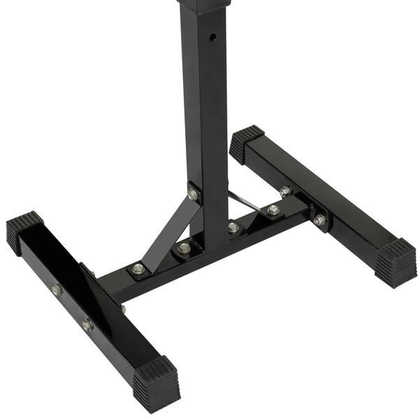 2pcs Adjustable Rack Standard Solid Steel Squat Stands Barbell Press Bench