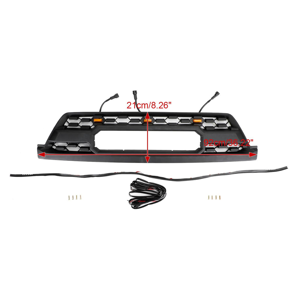 2002-2005 Toyota 4Runner All Models TRD PRO Style W/Led Light Front Bumper Grill Generic