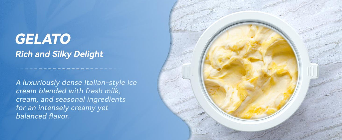 Ice Cream Maker, 1.5-Qt Ice Cream Machine and Frozen Yogurt Machine, 1.5-Qt Insulated Freezer Bowl, LCD Screen and Timer,  Results, Easy to Operate and Clean