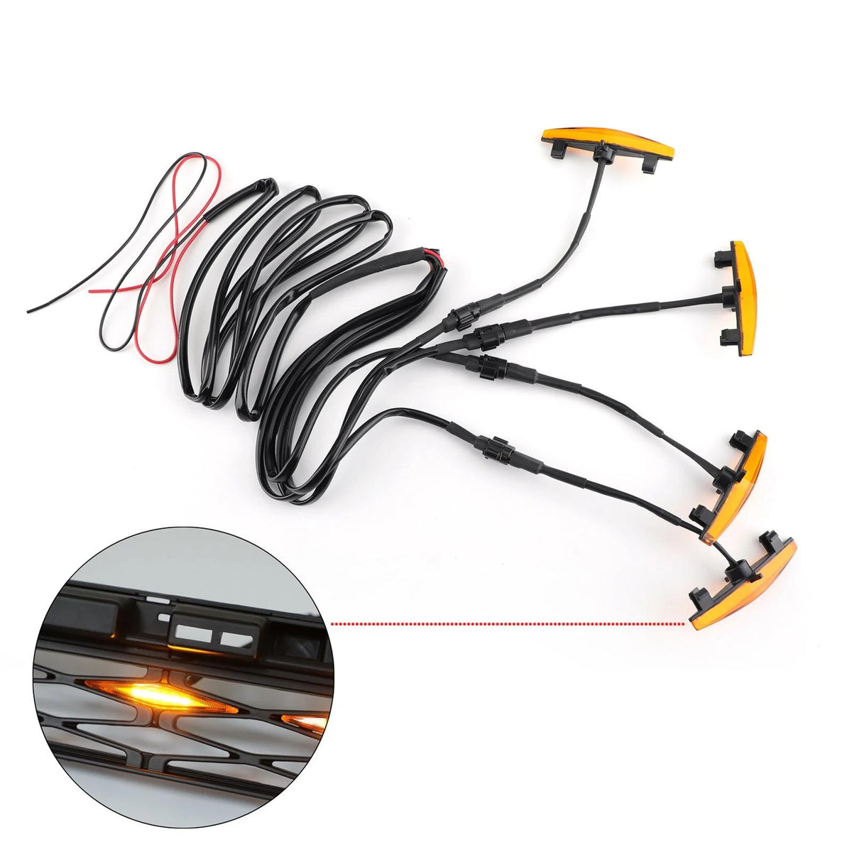 2014-2023 Toyota 4Runner TRD PRO Front Grille Grill Kit + LED Light Generic