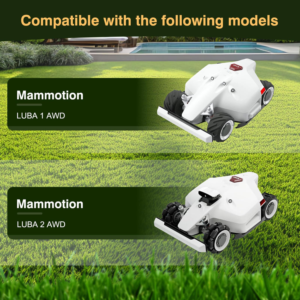 [Upgrade] 2Pcs Blade Discs + 14Pcs Blades Compatible with  LUBA 1 AWD and LUBA 2 AWD (up to Model Year 2024), Robotic Lawn Mower Blade Disc