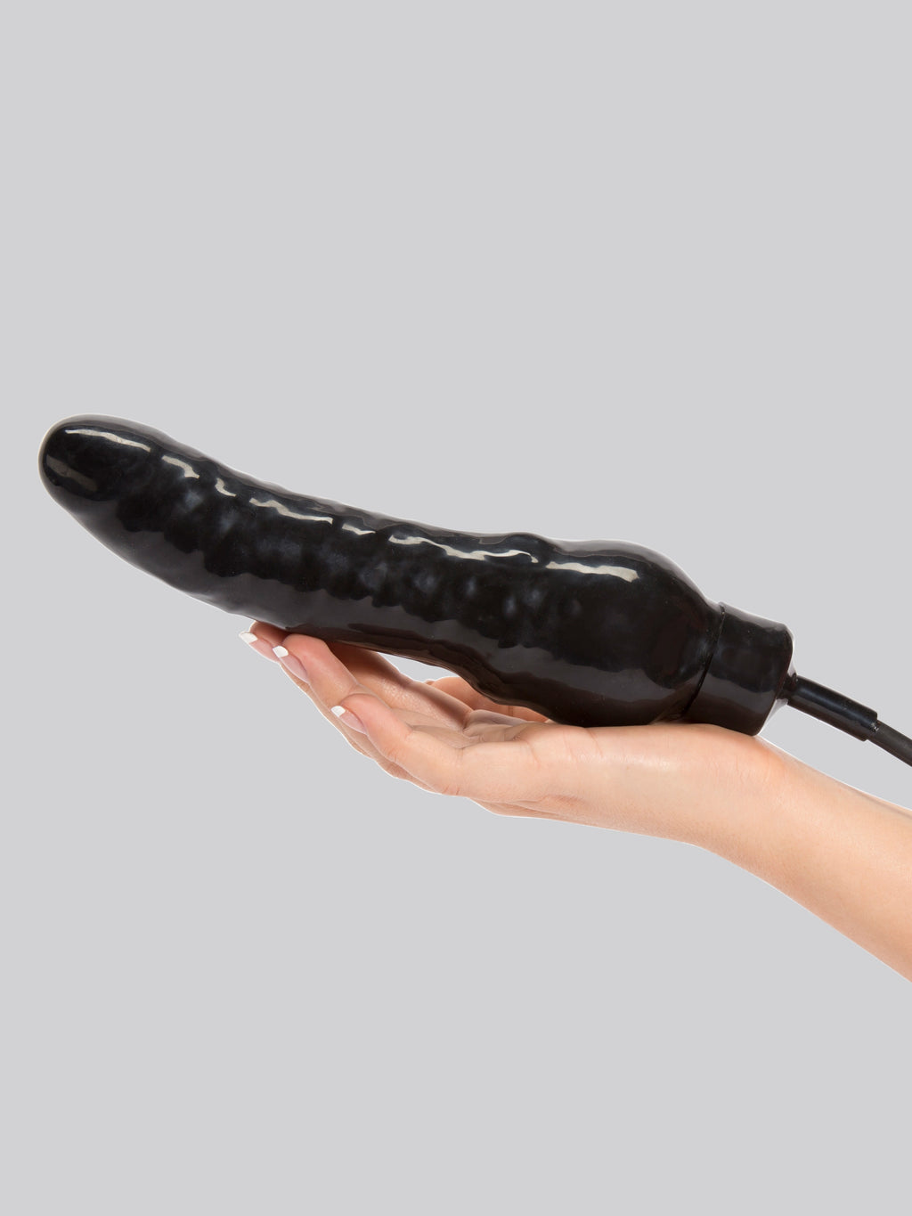 Cock Locker Huge Inflatable Dildo 9 Inch, Black
