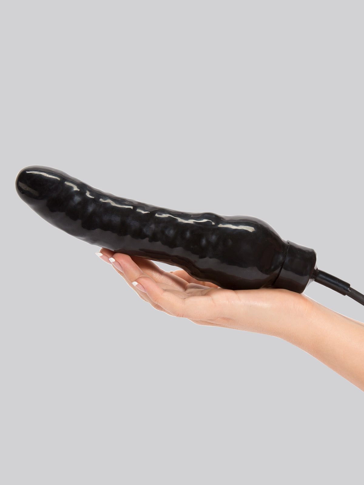 Cock Locker Huge Inflatable Dildo 9 Inch, Black