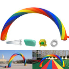 VEVOR Inflatable Rainbow Arch 26ft x 10ft with 110W Blower for Advertising Party Celebration Garden