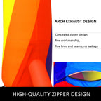 VEVOR Inflatable Rainbow Arch 26ft x 10ft with 110W Blower for Advertising Party Celebration Garden
