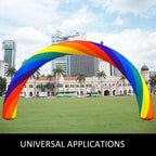 VEVOR Inflatable Rainbow Arch 26ft x 10ft with 110W Blower for Advertising Party Celebration Garden