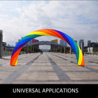 VEVOR Inflatable Rainbow Arch 26ft x 10ft with 110W Blower for Advertising Party Celebration Garden