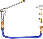 Garden Hoses Garden Hose, Expandable Water Hose with High Pressure Shower Nozzle and Watering Can, Solid Brass Fittings, Leakproof (Color : Without Watering can, Size : 7.5m)