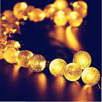 TrOnTrU- Lights Decoration Ball Led Led Solar Light Outdoor Bubble Ball String 5M 7M 12M Waterproof Warm White Fairy Solar Light for Garden Christmas Decoration - Warm White - 12M 100LED