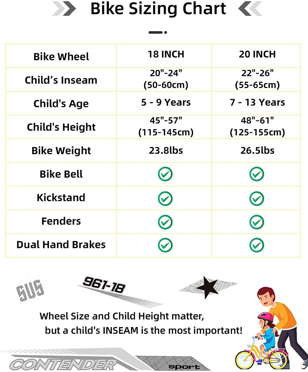 JOYSTAR Contender 18 &amp; 20 Inch Kids Mountain Bike for Boys &amp; Girls Featuring Small Steel Full Dual-Suspension Frame and 1-Speed Drivetrain with Kickstand Included Blue Black