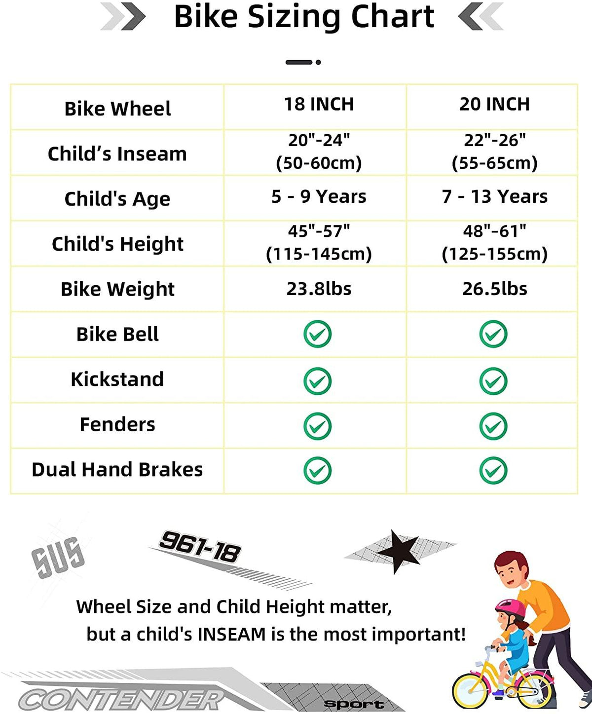 JOYSTAR Contender 18 &amp; 20 Inch Kids Mountain Bike for Boys &amp; Girls Featuring Small Steel Full Dual-Suspension Frame and 1-Speed Drivetrain with Kickstand Included Blue Black