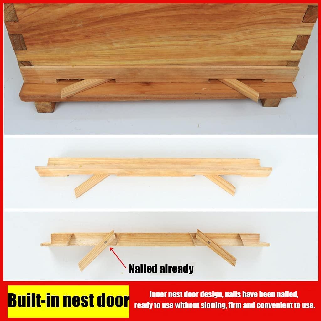 beehive, wood complete honey bee hives kit, w/10 finished nest frame, easy to install for beekeeping, beekeeping supplies equipment tool (color : primary color, size : 10 frame)