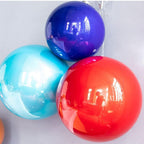 LINFEIKLJ 30/40/50CM LarChristmas Baubles Ball,Christmas Tree Decoration Hanging Ball,Plastic Shatterproof Ornaments Ball,Home Party Decorations Gift blue-40cm