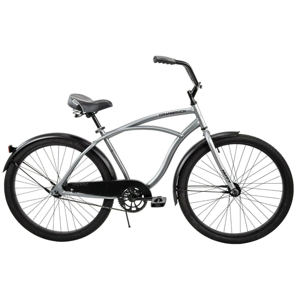 Huffy Cranbrook Cruiser Bicycle,Silver comfort Bike Fast Shipping