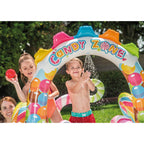 Kids Inflatable Candy 9.7ft x 6.25ft x 51in Pool with Waterslide (2 Pack)