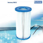 bestway 14' pool solar heat cover &amp; pool filter replacement 4.2"x8" (6 pack)