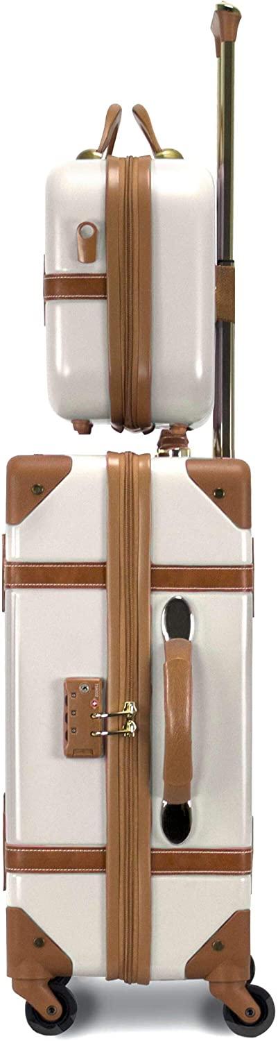 CH-505 Gatsby 2-Piece Hardside Luggage and Beauty Case Set -Ivory
