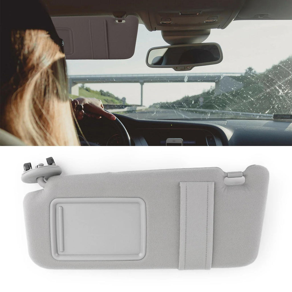 2007-2011 Toyota Camry Gray Sun Visor LEFT Driver without Vanity Light Generic