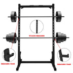 Adjustable Half-frame Power CaMultifunctional Squat Rack Impregnation Station