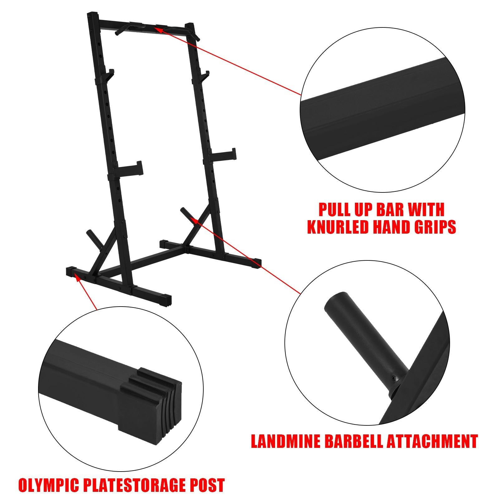 Adjustable Half-frame Power CaSquat Rack Impregnation Station