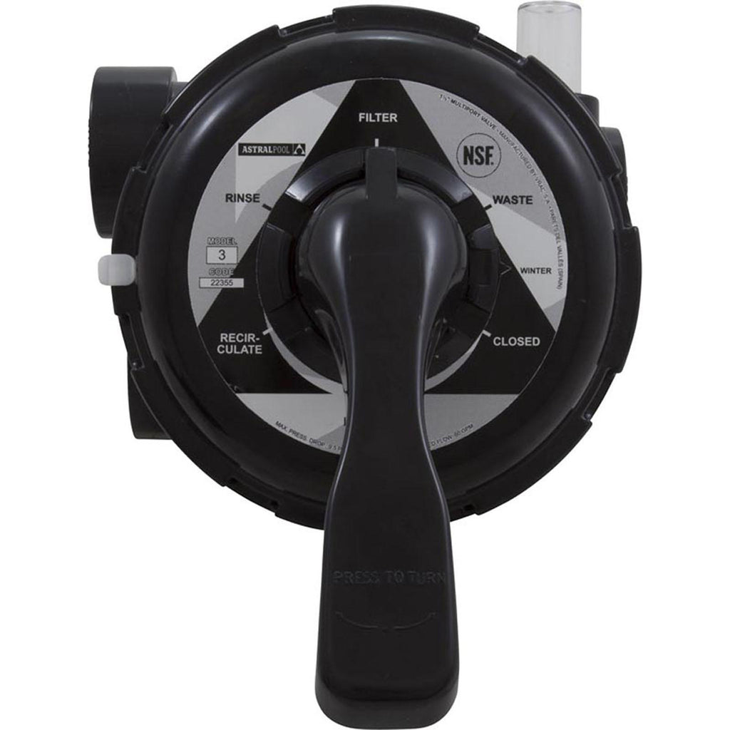 Astral Products, Inc. MPV, Astral Sand Filter, 1-1/2", Side Mount, 6 Position
