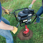 earthquake 9800h 2-person earth auger powerhead with 160cc 4-cycle, black