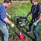 earthquake 9800h 2-person earth auger powerhead with 160cc 4-cycle, black