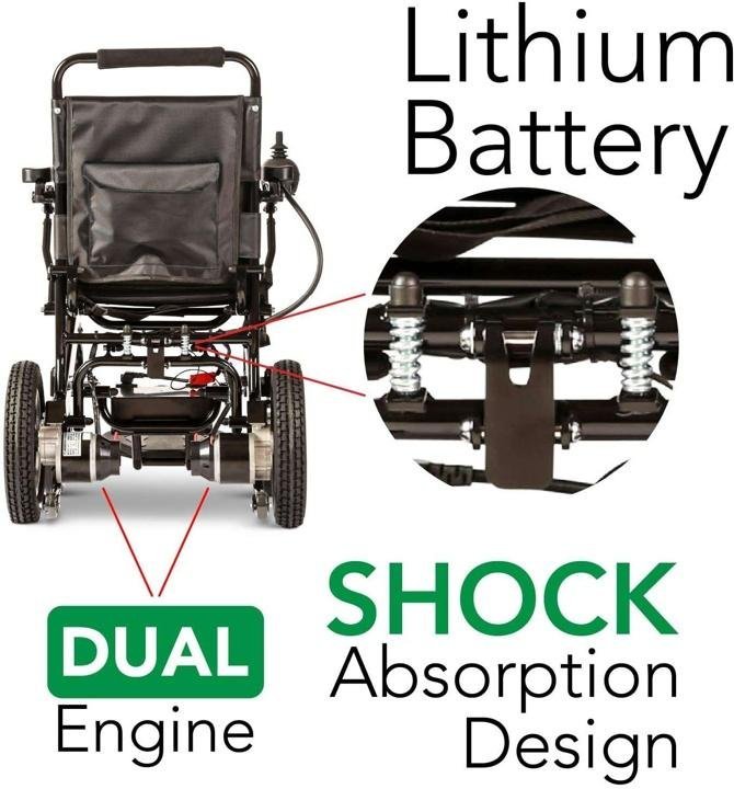 New Folding Ultra Lightweight Electric Power Wheelchair,Air Travel Allowed, Heavy Duty, Mobility Motorized