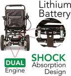 New Folding Ultra Lightweight Electric Power Wheelchair,Air Travel Allowed, Heavy Duty, Mobility Motorized