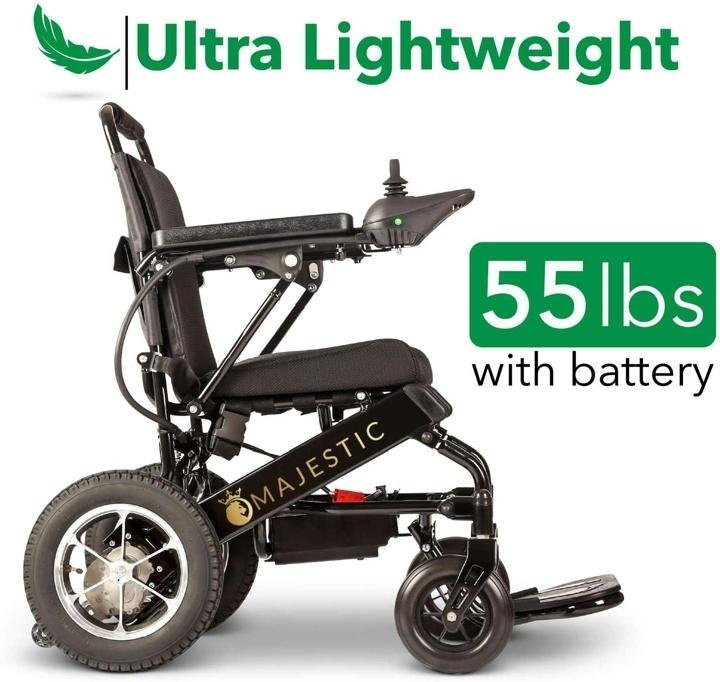 New Folding Ultra Lightweight Electric Power Wheelchair,Air Travel Allowed, Heavy Duty, Mobility Motorized
