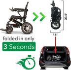 New Folding Ultra Lightweight Electric Power Wheelchair,Air Travel Allowed, Heavy Duty, Mobility Motorized